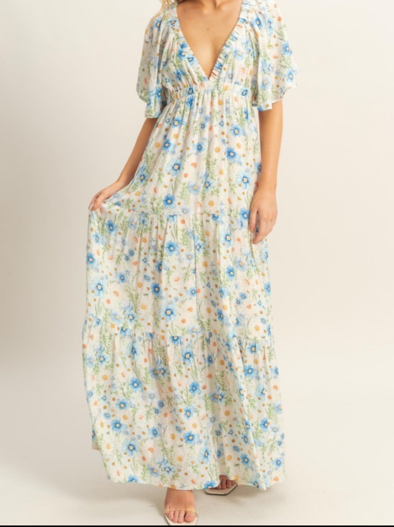 Spring Floral Maxi Dress