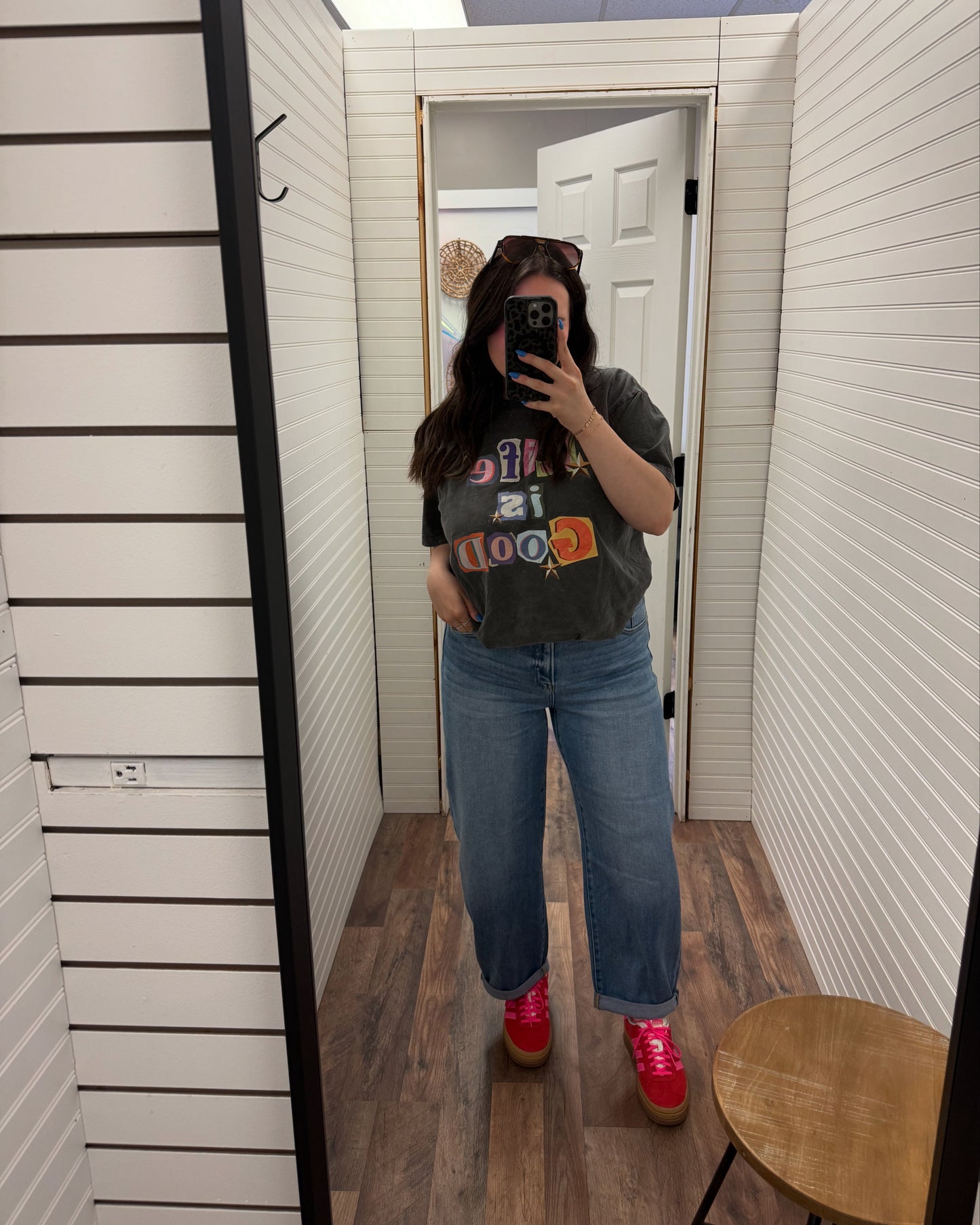 Risen High Rise Barrel Jean