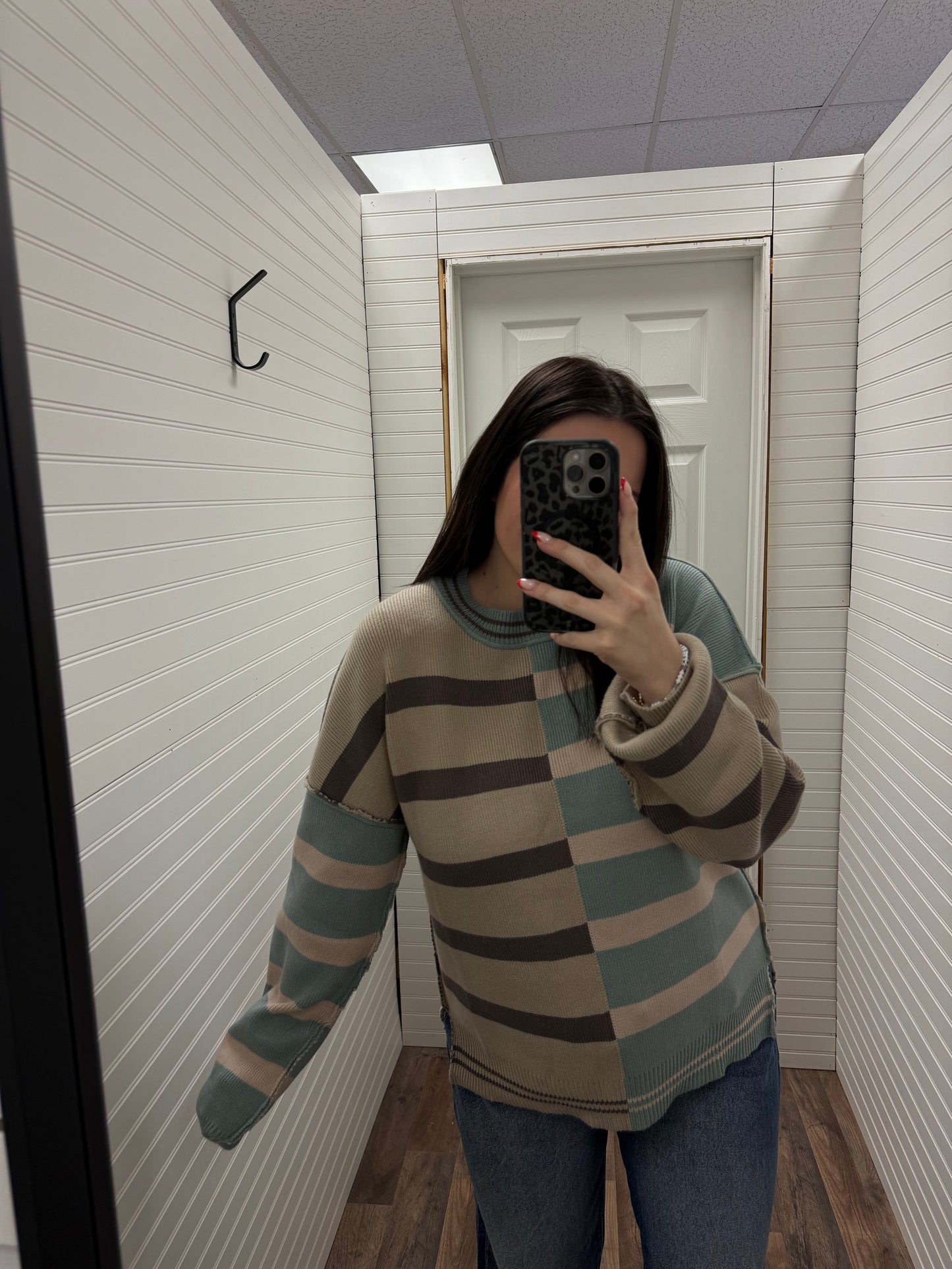 Cool Blue Striped Sweater