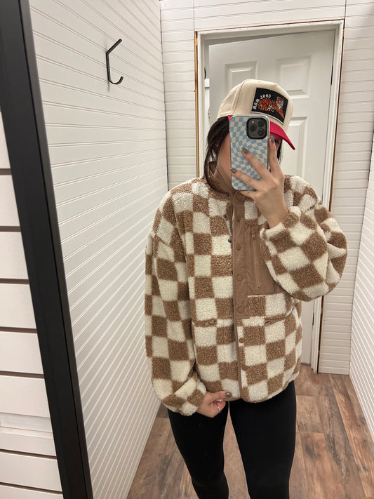 Utility Checkered Jacket