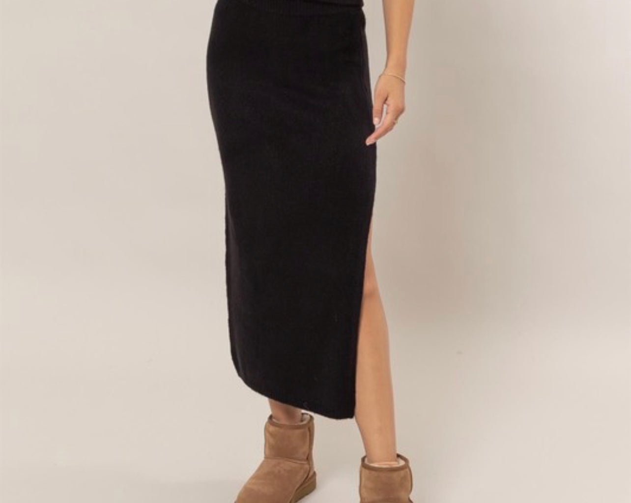 Knit Skirt - Black