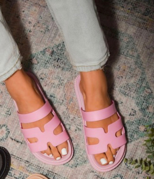 Pretty in Pink Sandals